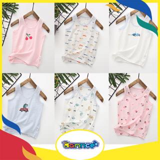 2020 Kids Children Baby Boys Girls Sleeveless Shirt  Vest Cotton Cartoon Breathable Suspenders Tops Clothes