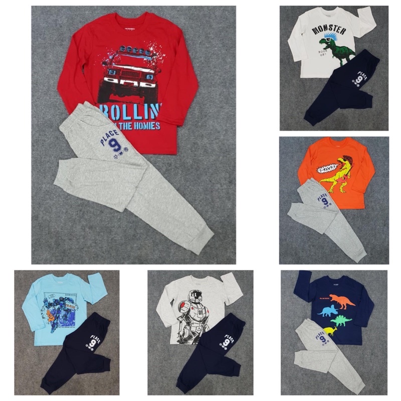 Bộ Place bé trai tay dài size 1T-5T