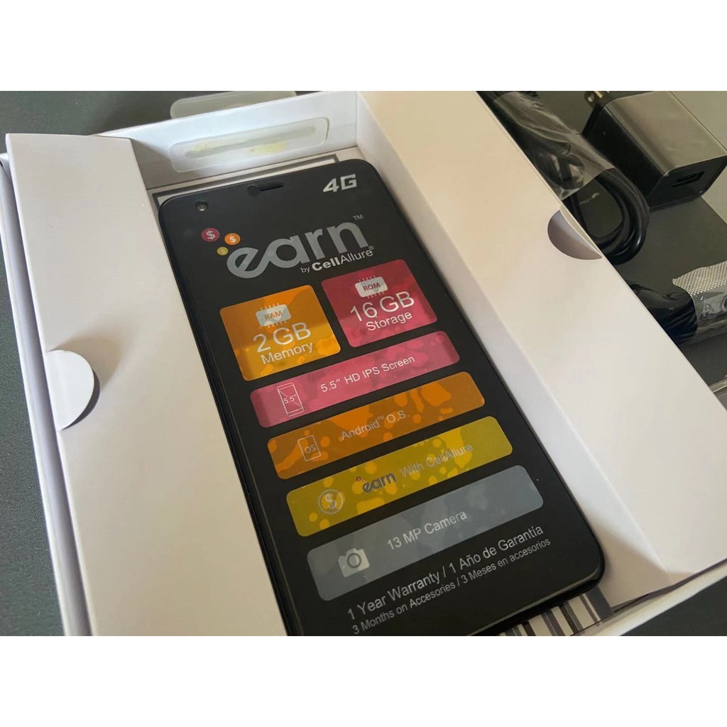 Điện thoại Cellallure Earn 2 sim mới nguyên seal full box