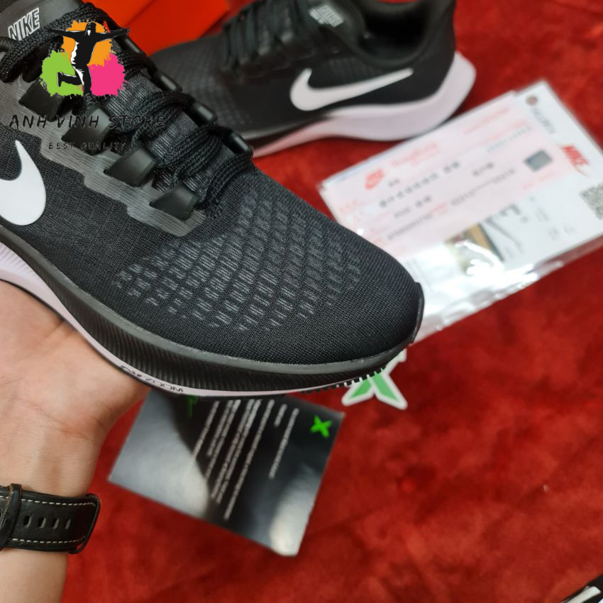 Giày sneaker chạy bộ air zoom pegasus 37 giày chạy thể thao nam nữ màu đen trắng cao cấp