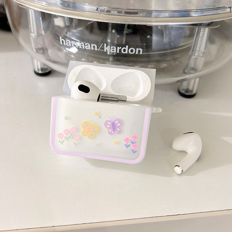 Vỏ Bảo Vệ Hộp Sạc Tai Nghe airpods Pro 2 / 3 Hình Vuông Phù Hợp