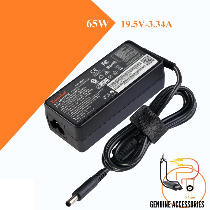 BỘ SẠC LAPTOP DELL 19.5V - 3.34A - ADAPTER LAPTOP DELL 19.5V - 3.34A