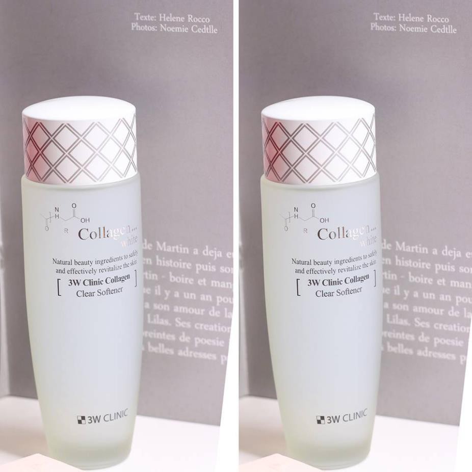 Nước hoa hồng dưỡng trắng, tái tạo da 3W Clinic Collagen White Clear Softener 150ml - Miss Xinh