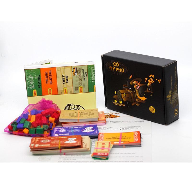Cờ Tỷ Phú Việt Nam cho bé tập kinh doanh boardgame tài chính