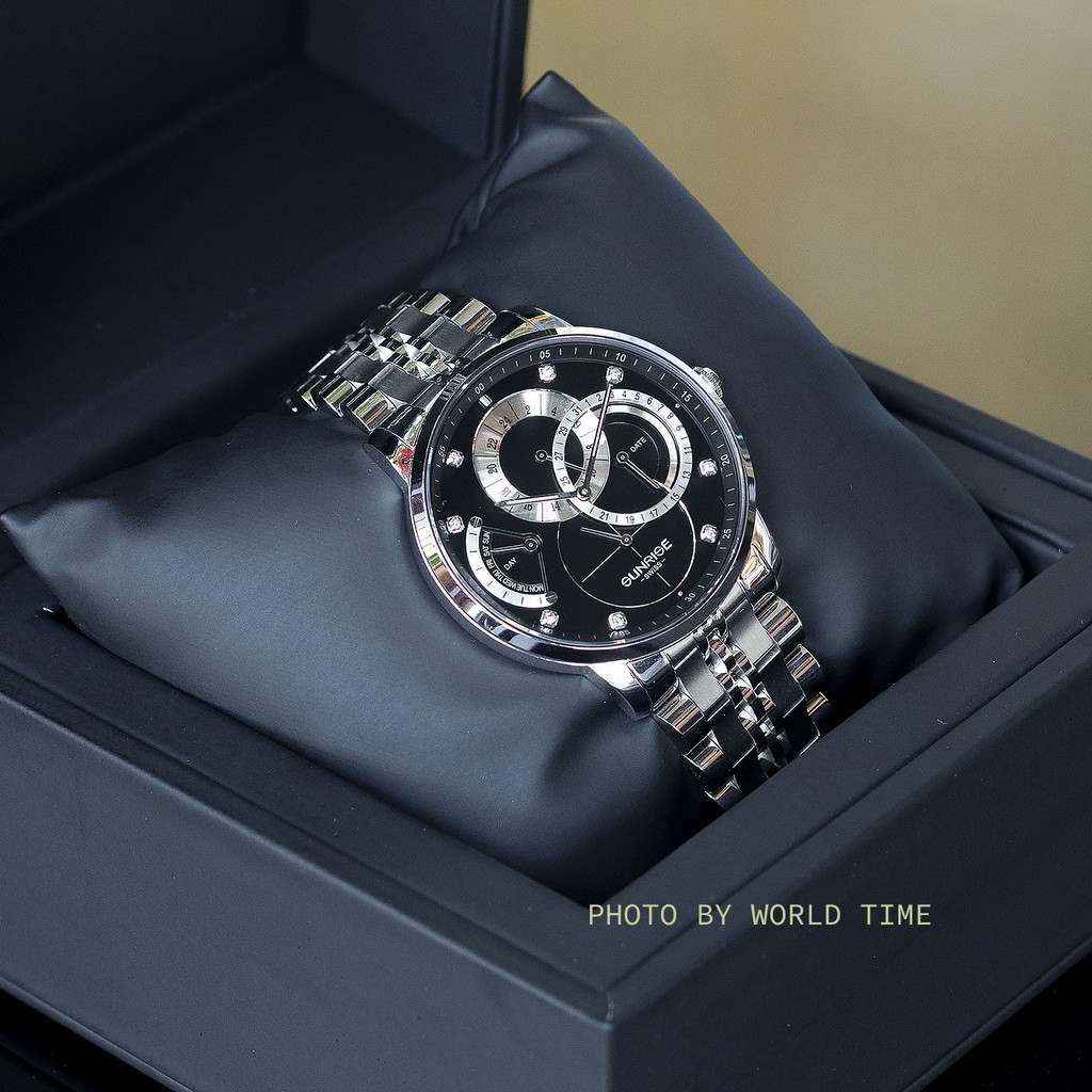 Đồng hồ nam Sunrise 1146SA FD full hộp, thẻ bảo hành 3 năm, kính sapphire chống xước, chống nước | BigBuy360 - bigbuy360.vn