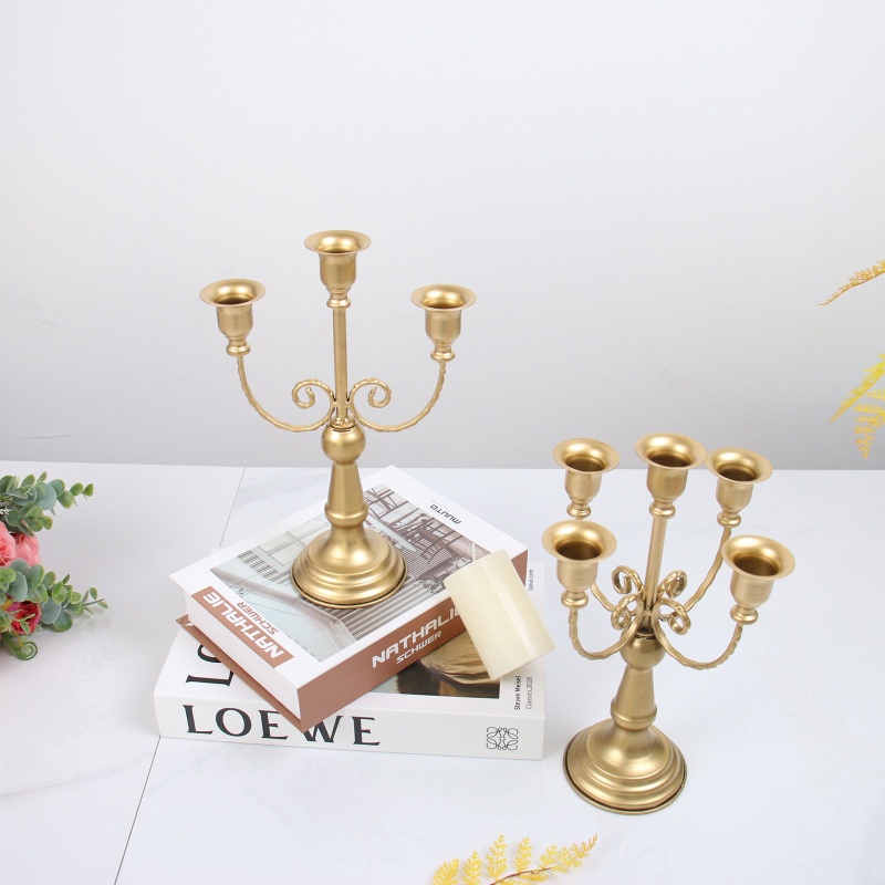 ✿ Set 3 / 5 Giá Đỡ Đèn Cầy Phong Cách Retro Trang Trí Tiệc Cưới