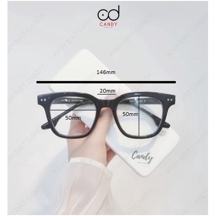 Gọng kính vuông giả cận unisex hàn quốc 3601 - Kính mắt Candy