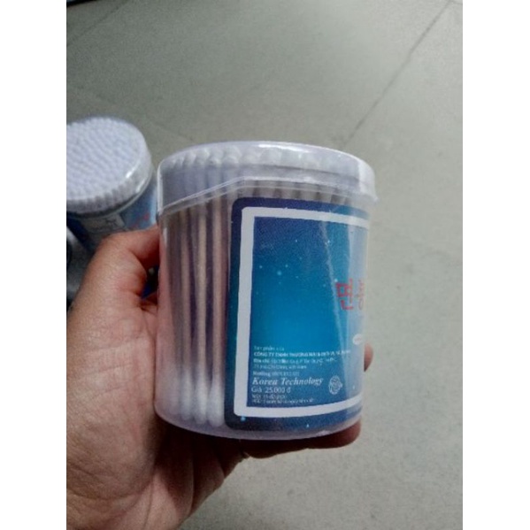 Tăm Bông ráy tai thân gỗ hũ 200que AquaStar