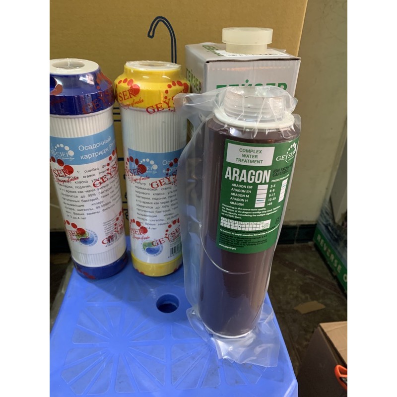 Lõi Lọc 123 NaNo Geyser  ♥️ Lõi Lọc Máy NaNo Geyser Không Nước Thải ♥️ Lõi Aragon Cho Máy Lọc Nước NaNo Geyser | BigBuy360 - bigbuy360.vn