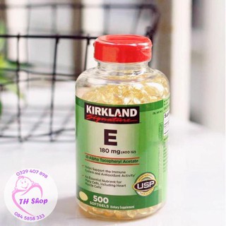 [HÀNG MỸ] Vitamin E 400 Iu 500 Viên Kirkland Của Mỹ – Đẹp Da, Làm Chậm Lão Hóa