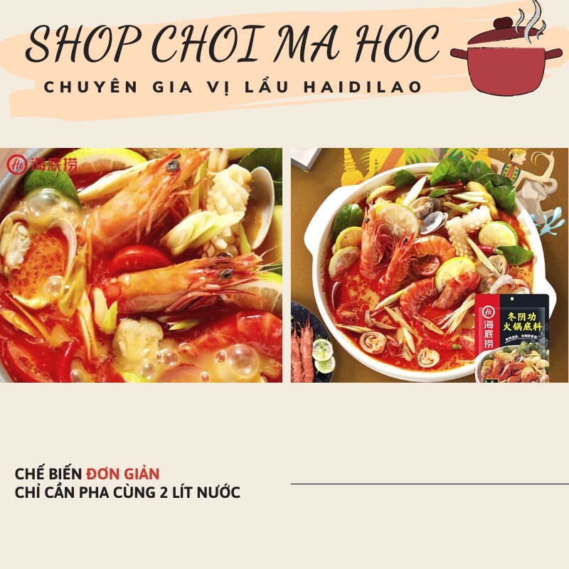 Gia vị lẩu Haidilao vị lẩu thái tomyum