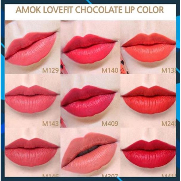 FREESHIP- SON KEM AMOK LOVEFIT CHOCOLATE