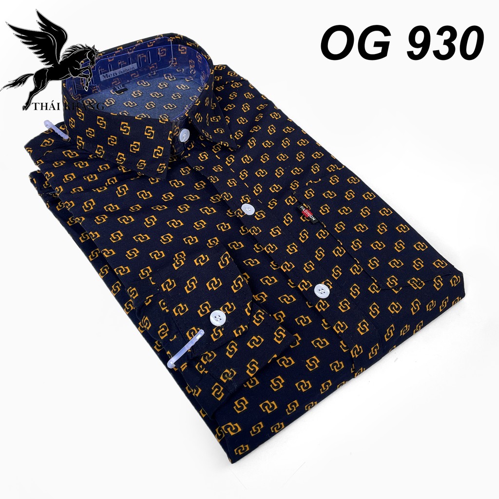 áo sơ mi dài tay nam họa tiết trung niên vải nhiều cotton loại áo sơ mi nam form rộng thoải mái ASKD01 | BigBuy360 - bigbuy360.vn