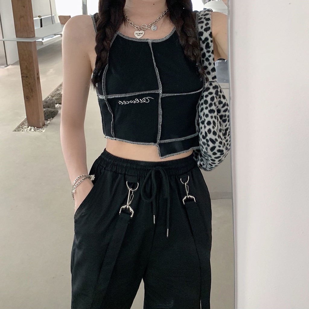 [SẴN] Áo ba lỗ croptop len Ulzzang Quảng Châu ALB5