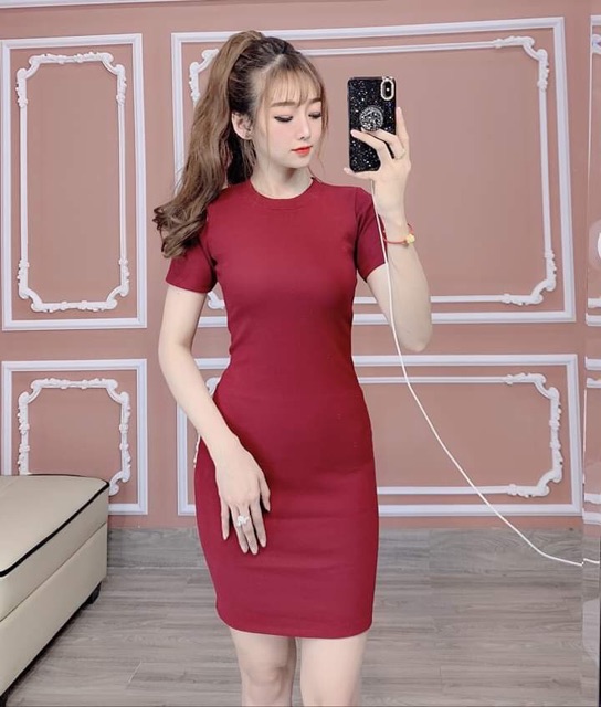 VÁY BODY LEN TĂM TAY NGẮN