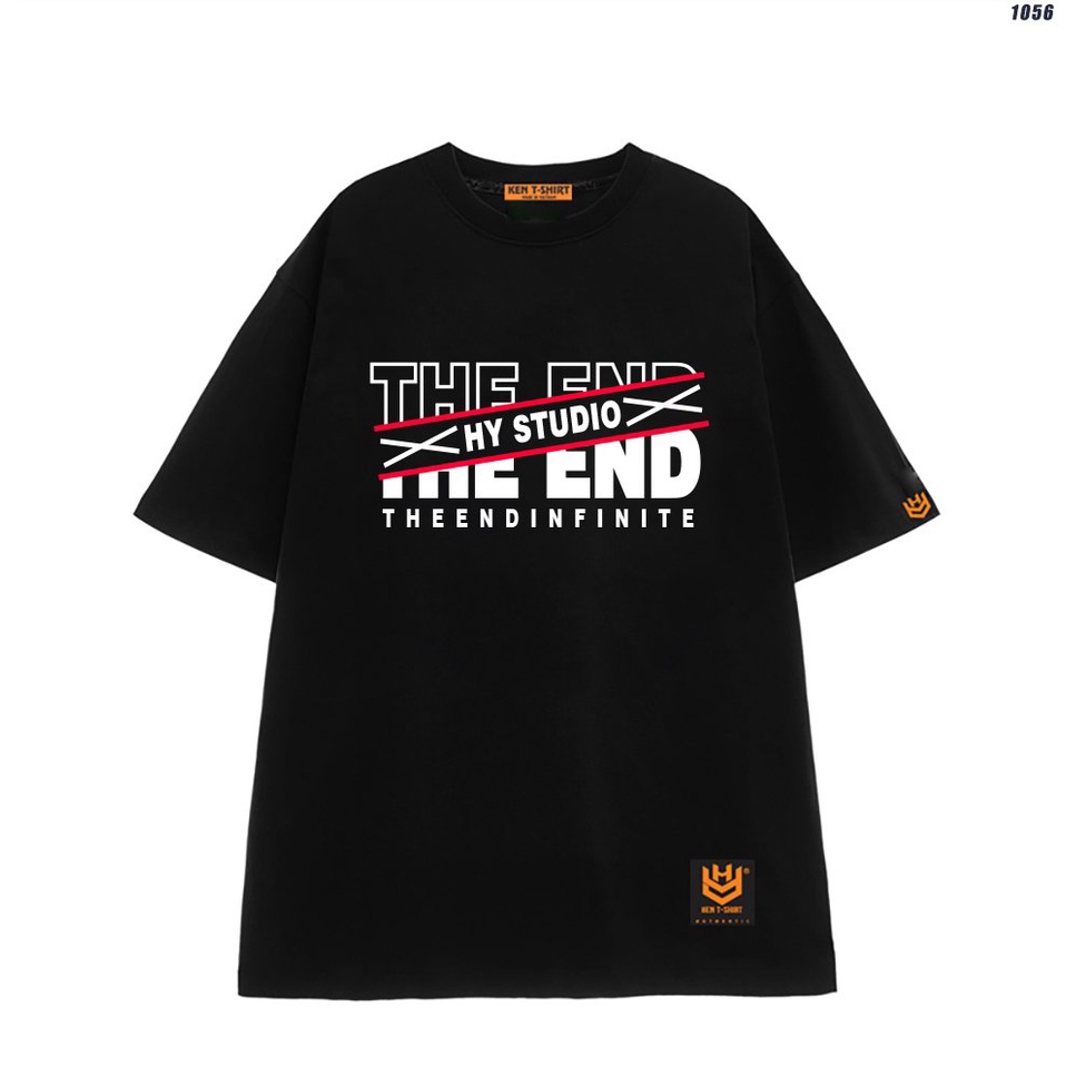 Áo thun unisex nam nữ form rộng tay lỡ THE END 1056 HY KOREA
