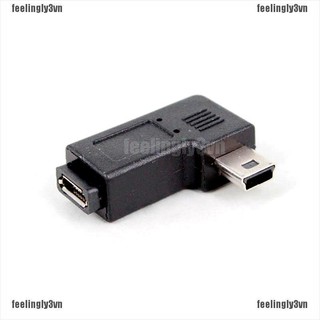 Đầu Nối Góc 90 Độ Từ usb type a mini Sang micro usb