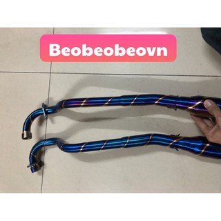 cổ pô wave 2017 2018 Wave 110 Wave black màu Titan