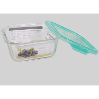 Hộp thủy tinh vuông Micron Ware Thái Lan 800ml
