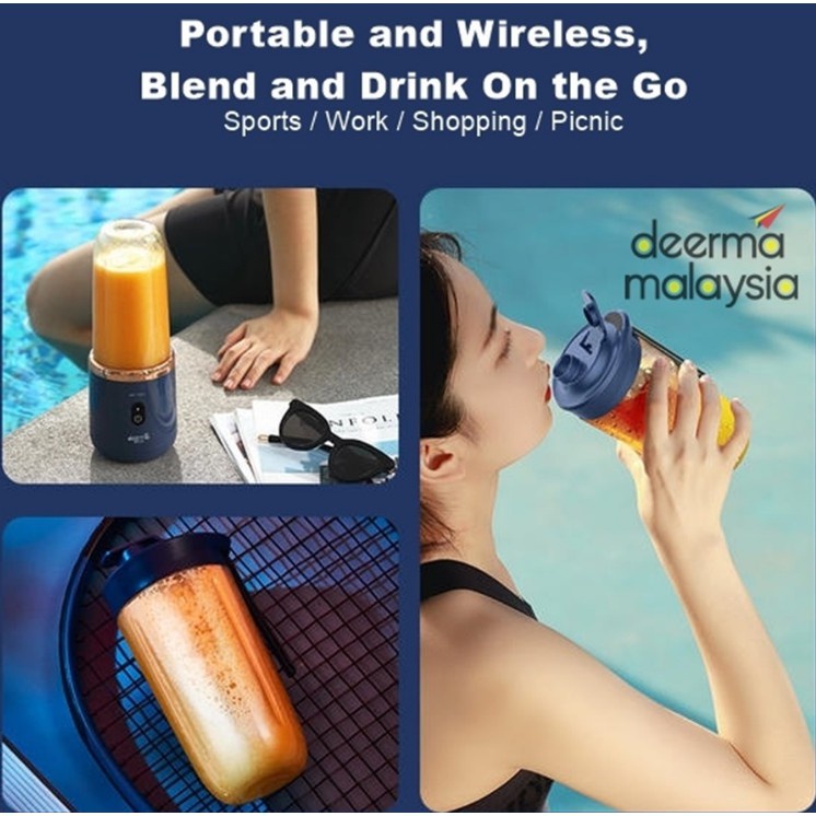 Máy xay sinh tố cầm tay Deerma NU06 (Blue)