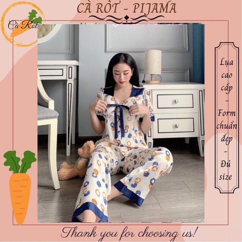ĐỒ BỘ PIJAMA [FULLSIZE 40-75KG] LỤA LATIN CỰC ĐẸP