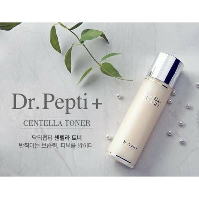 Nước Hoa Hồng - Toner Căng Bóng DR.PEPTI Hàn Quốc 180ml mẫu mới nhất có vòi gấp đôi lượng pepti