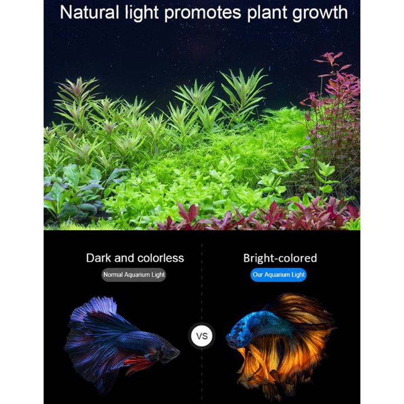 Đèn bể cá Led Kích Thước 18-85cm Trang Trí Bể Cá Cảnh bể cá bộ lọc phụ kiện