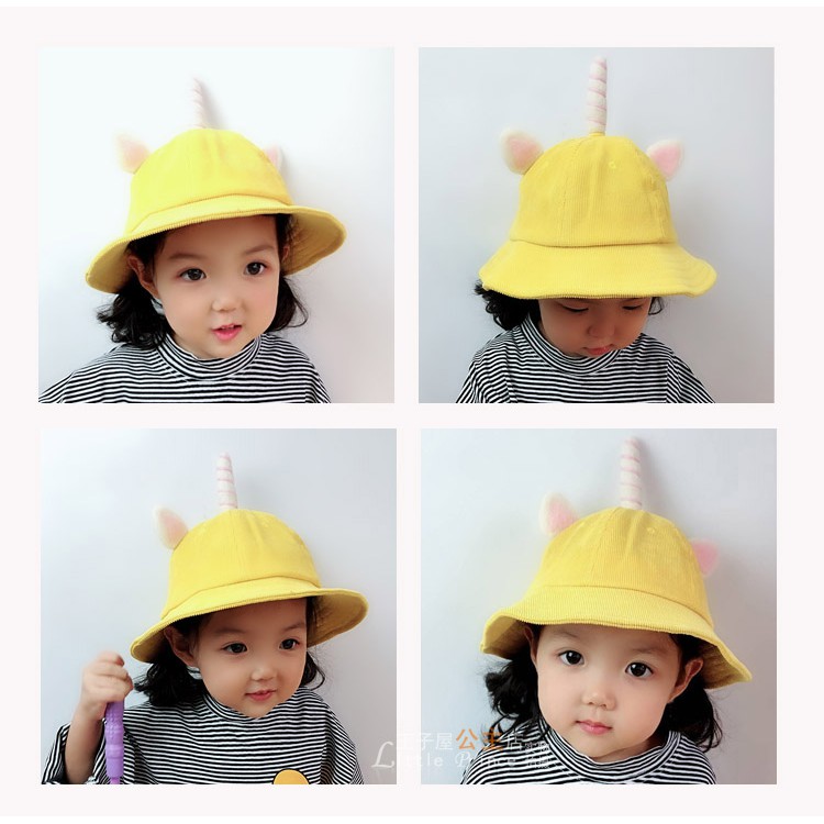 [TRẺ EM] Mũ Bucket maruko trẻ em nhiều mẫu ( Mũ mầm cây , mũ sừng Kỳ Lân Unicorn , mũ vịt con )