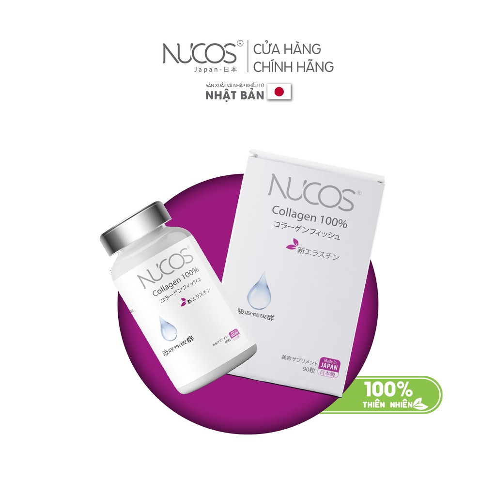 Collagen đẹp da dưỡng ẩm Nucos collagen 100% 90 viên | BigBuy360 - bigbuy360.vn