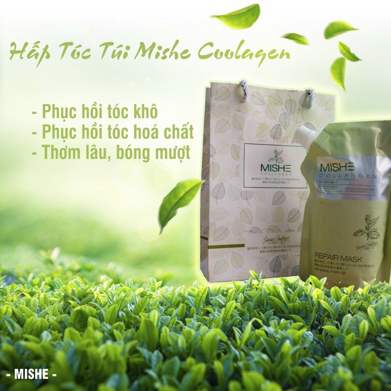 HẤP TÓC Bạc Hà MISHE COLLAGEN NHẬP KHẨU NHẬT BẢN 500ml