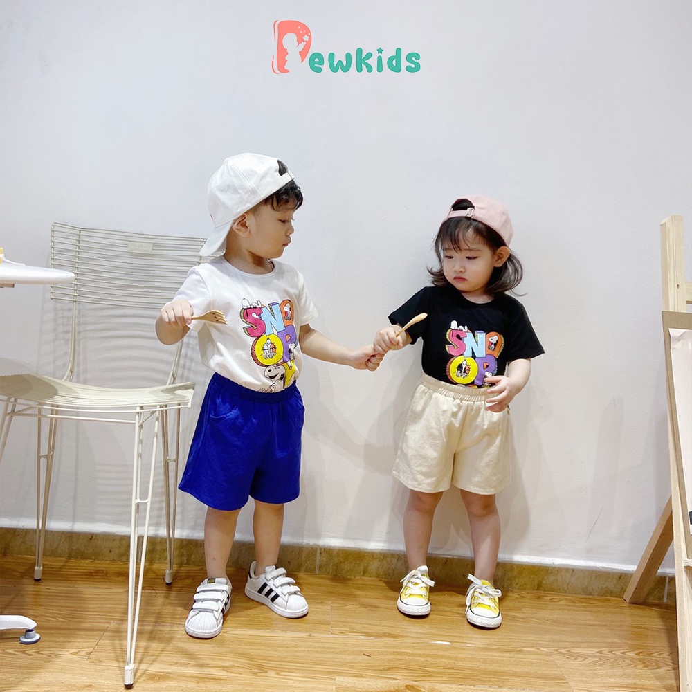 Áo thun cho bé, áo phông Dewkids cộc tay vải cotton mềm mịn thoáng mát