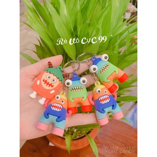 Móc chìa khoá quái vật mồm răng