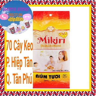 Bún tươi sợi lớn Mikiri gói 400g - Bún tươi dạng khô Mikiri sợi lớn 400gr