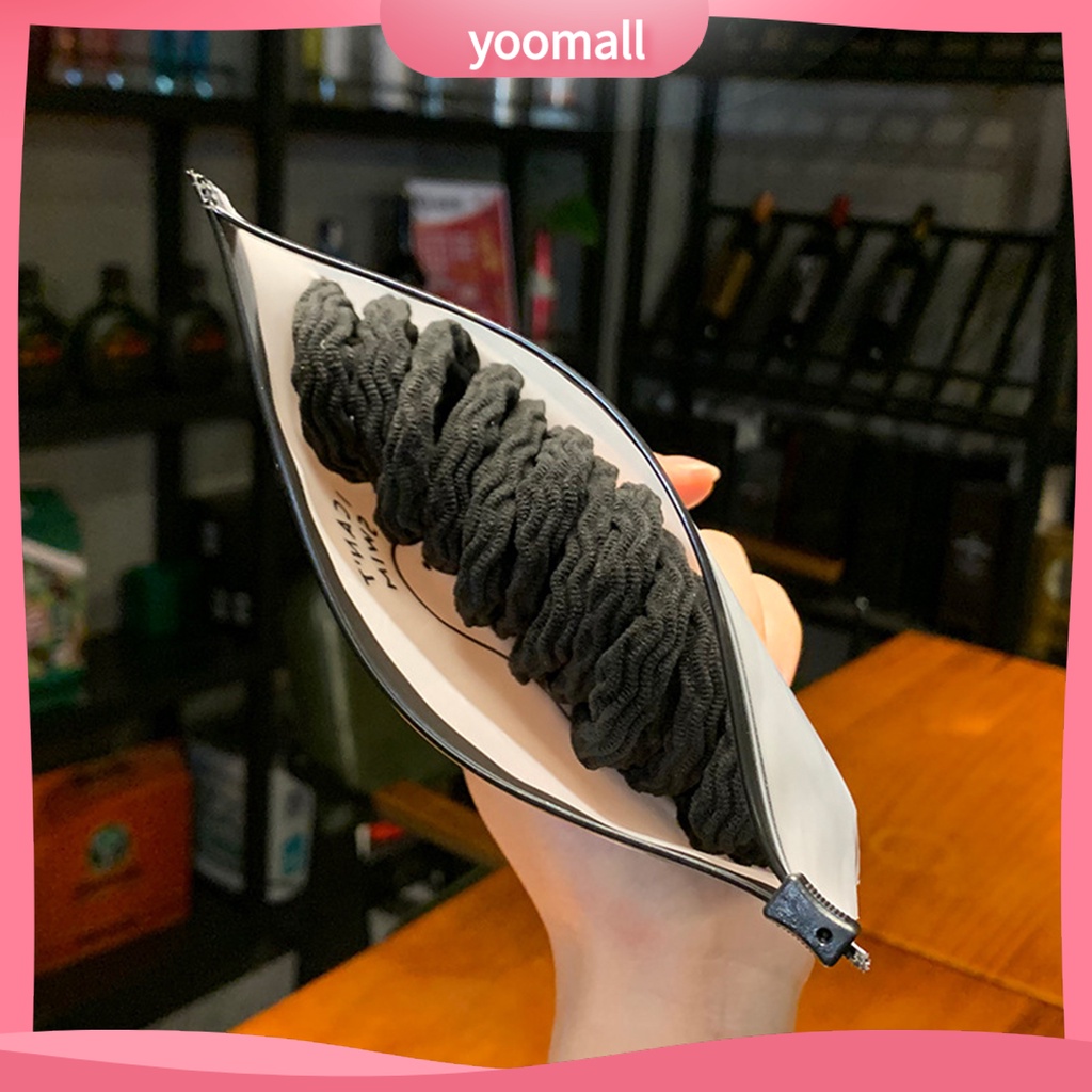 Set 5 Dây Thun Cột Tóc Mini Co Giãn Đơn Giản Cho Nữ