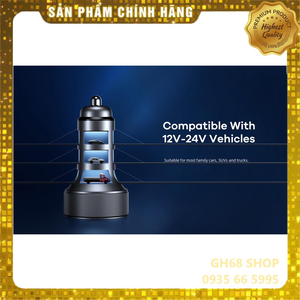 Củ sạc nhanh oto 2 cổng 58.5W Remax RCC-215