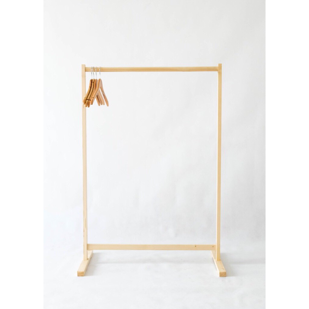 GIÁ TREO QUẦN ÁO GỖ THANH ĐƠN - SINGLE HANGER- GỖ TỰ NHIÊN