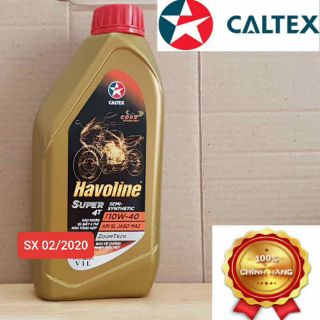Nhớt Caltex havoline Bán TH cho xe số 1lits 10W40