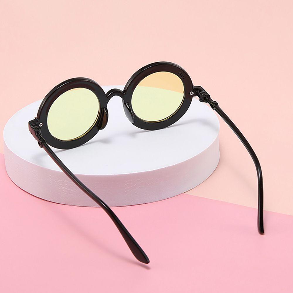 Kính Mát Gọng Tròn In Chữ Thời Trang Dành Cho Bé Trai