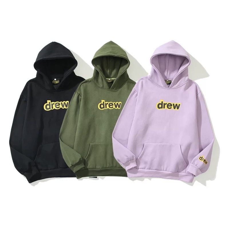 [CHUẨN HÀNG+ CÓ CLIP] Áo hoodie Drew nỉ lót lông basic 3 màu form rộng unisex Nam Nữ | BigBuy360 - bigbuy360.vn