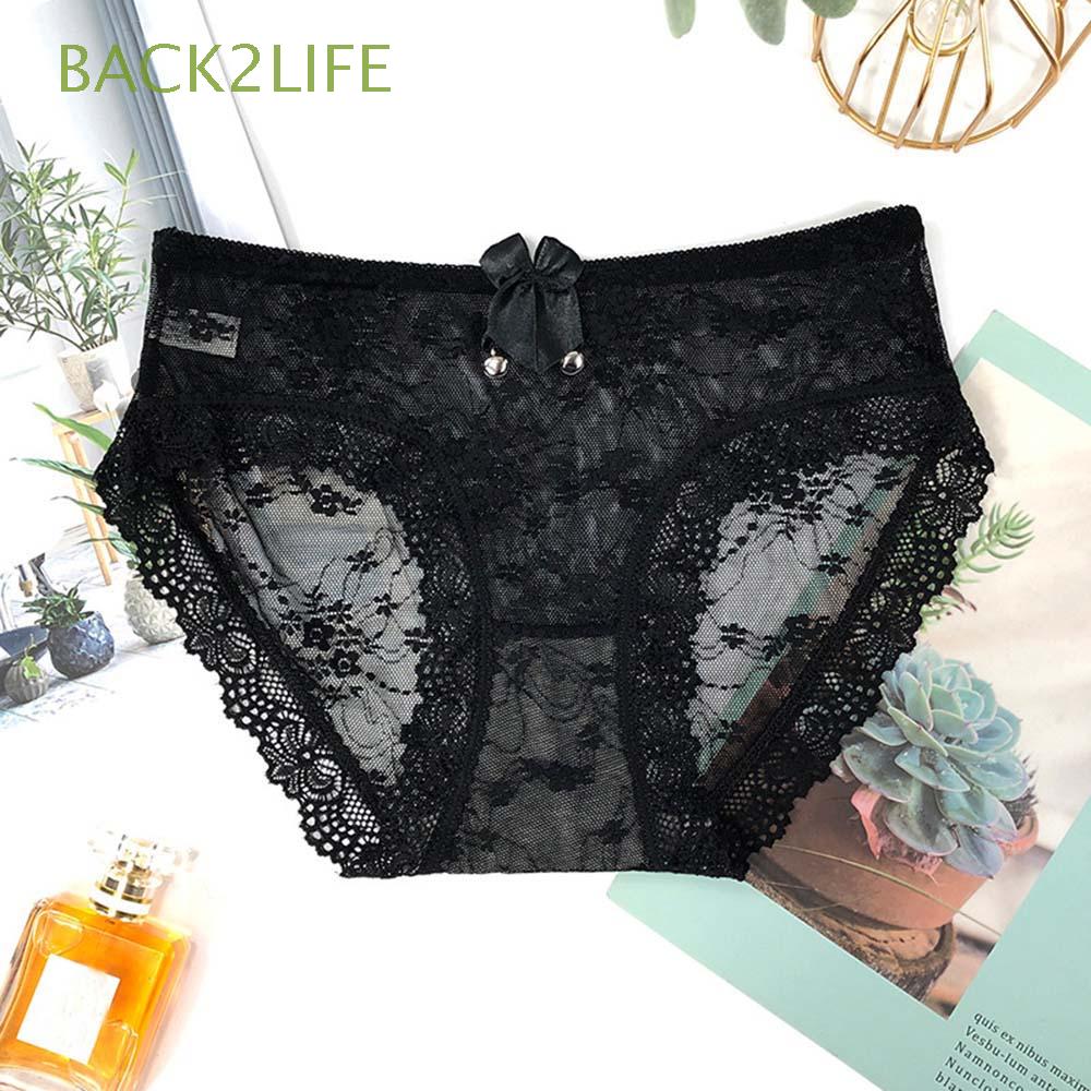 Quần Lót Cotton Không Đường May Phối Ren Quyến Rũ Dành Cho Nữ Back2Life