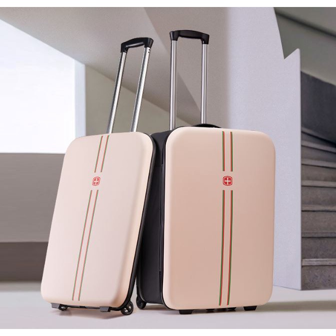 Vali kéo gấp gọn xếp gọn thời trang siêu mỏng tiện lợi size 24