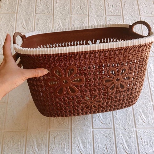 Giỏ hoa đựng đồ văn phòng nhà bếp đa năng kích thước 22x16 cực đẹp và bền nhựa Việt Nhật cao cấp