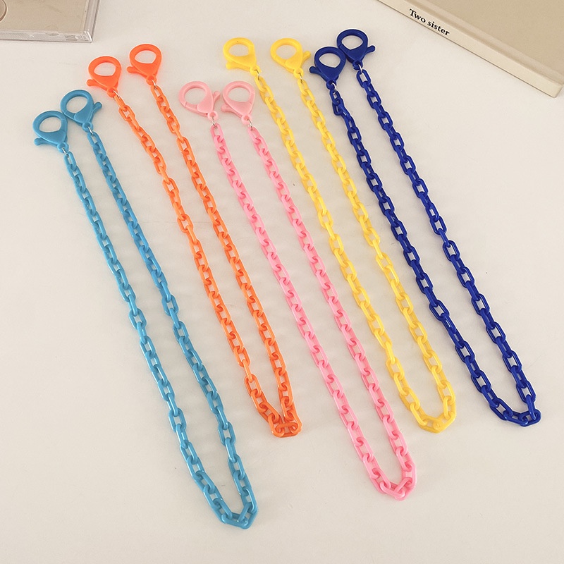 Dây Đeo Mắt Kính Đính Ngọc Trai Hình Mặt Cười Xinh Xắn