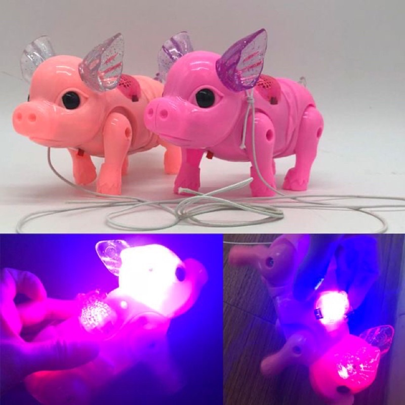 LỢN CHẠY PIN, CÓ NHẠC CÓ ĐÈN, HEO ĐÁNG YÊU