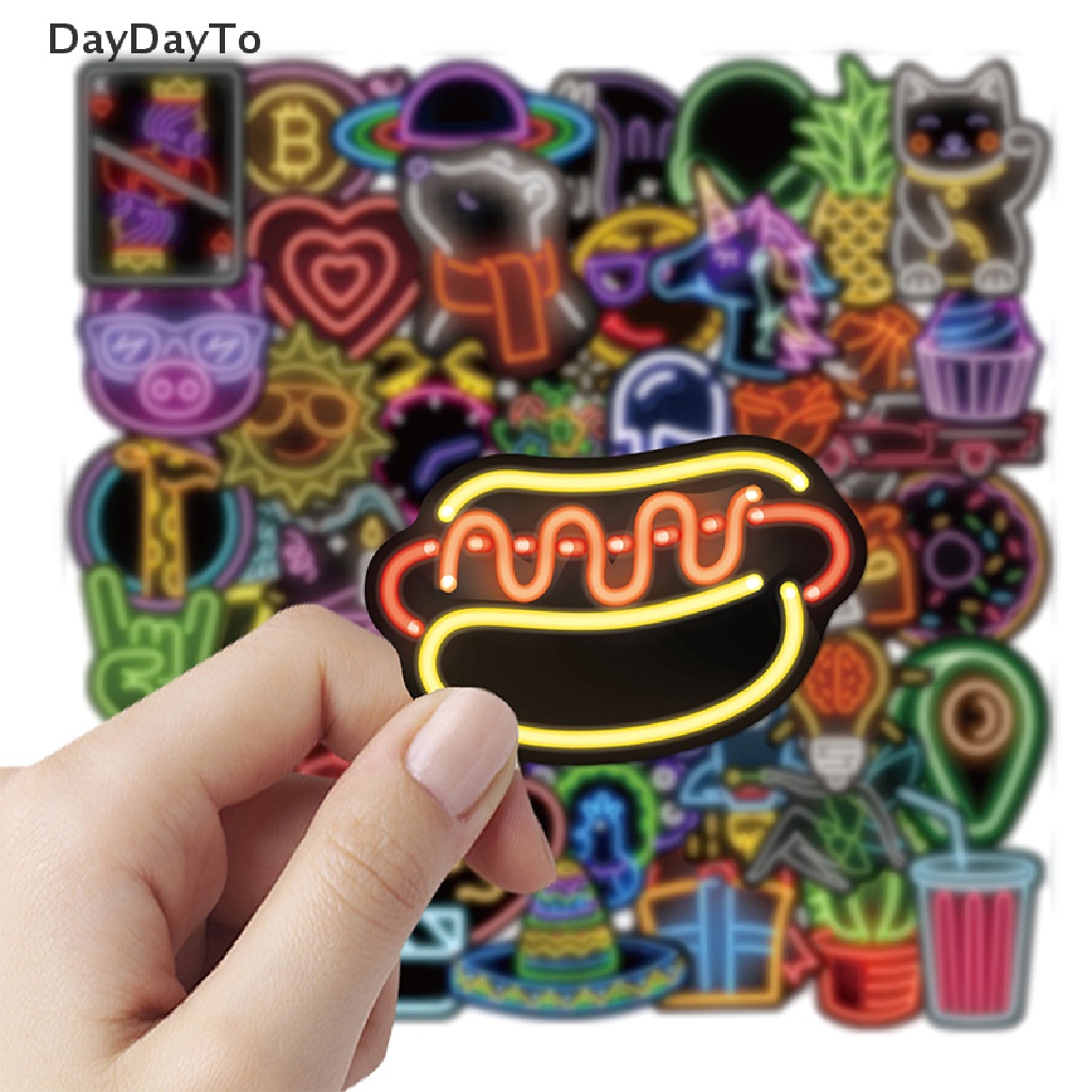 Bộ 80 Mô Hình Hoạt Hình neon Đa Năng Dùng Trang Trí
