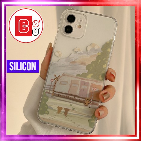 Ốp Điện Thoại Rừng cây,ốp lưng iphone 7/7plus/8/8plus/x/xsmas/11/11promax/12/12promax-Bơ Bư