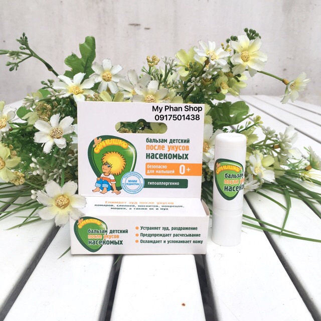 Sáp Son Thoa Vết Muỗi đốt & Côn Trùng cắn cho bé 2.8g