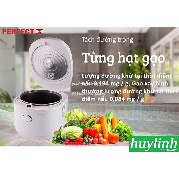 [Mã ELHAMS5 giảm 6% đơn 300K] Nồi cơm điện tách đường Perfect PF-RC869 - 1.8 lít