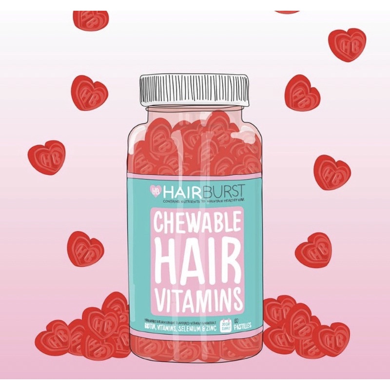 [Hàng auth] Kẹo Dẻo Vitamin Chăm Sóc, Kích Thích Mọc Tóc Hairburst Chewable Hair Vitamins