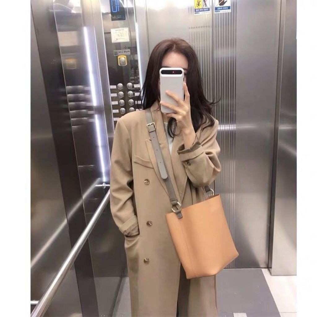 (Hàng loại 1) Túi Tote da nữ đeo chéo KR383- Da PU cao cấp, 3 ngăn vừa A4, Size 26, vừa đeo chéo vừa đeo vai- KARA 383